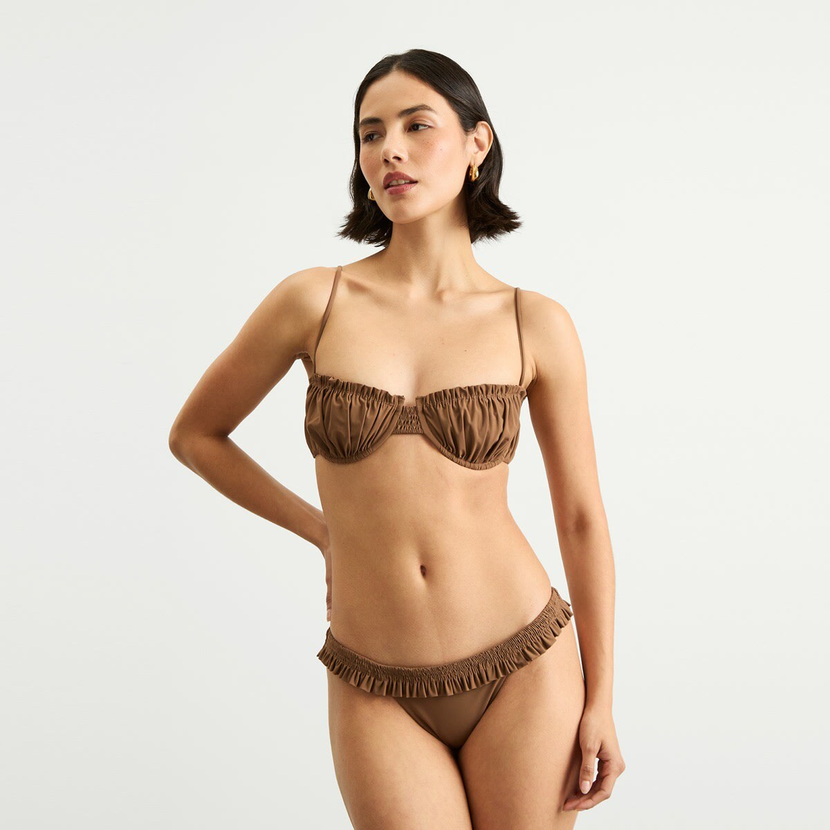 Faithfull The Brand Women's Esterel Bikini Bottom in Clay