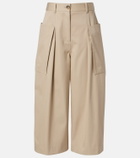 Loewe Cotton and silk cropped pants