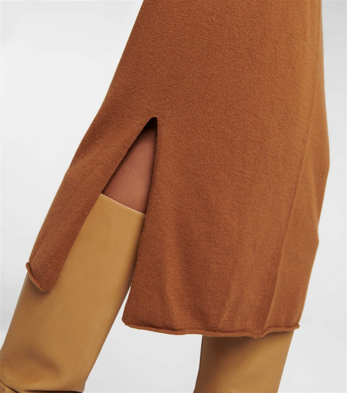 Jardin des Orangers Wool and cashmere midi skirt