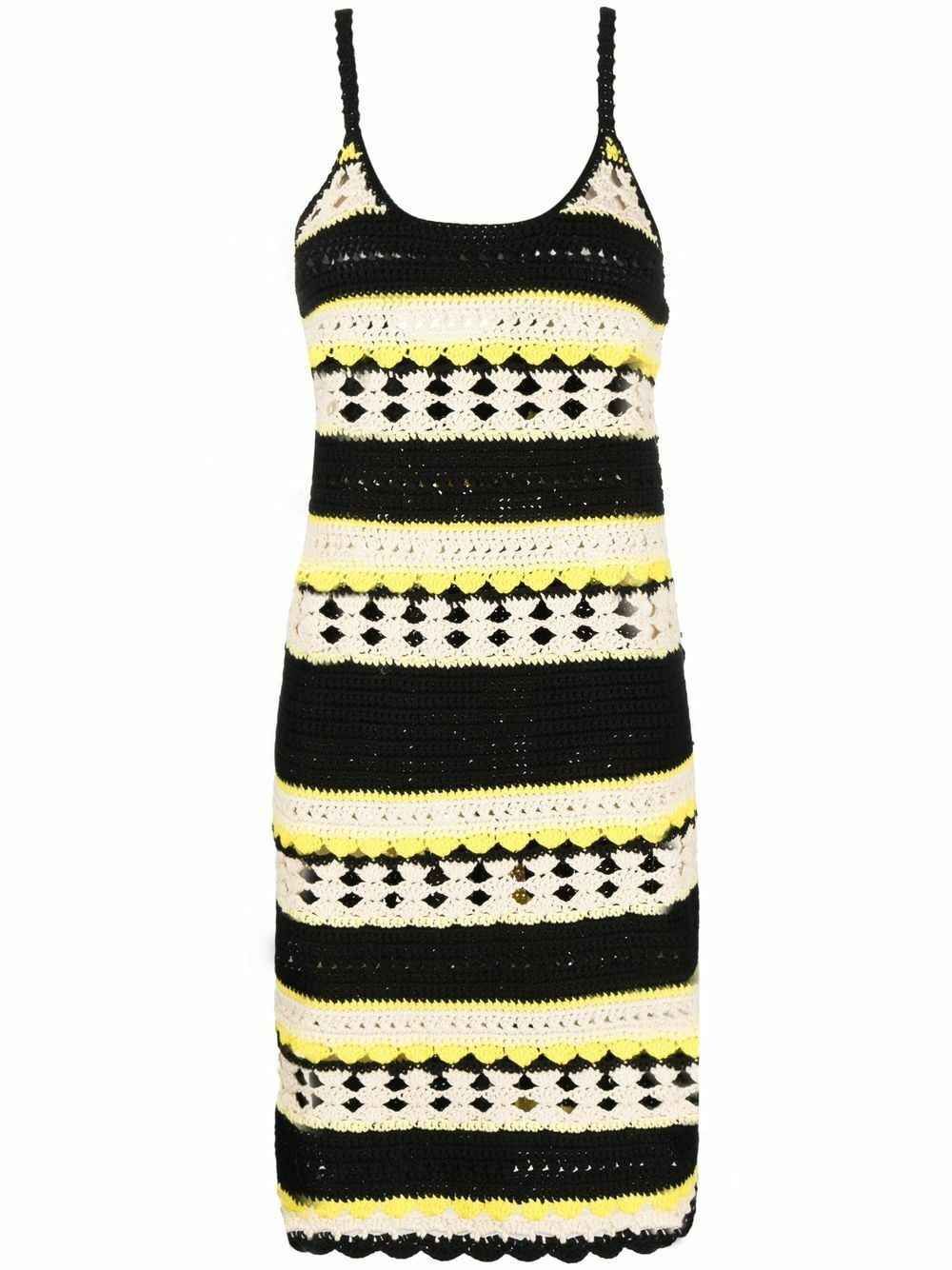 ganni crochet mini dress Ganni - VELVET CROCHET OPEN BACK MINI DRESS