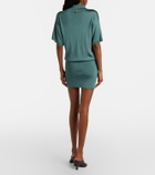 Versace Metallic-effect minidress