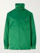 Valentino Garavani - Satin Zip-Up Jacket - Green