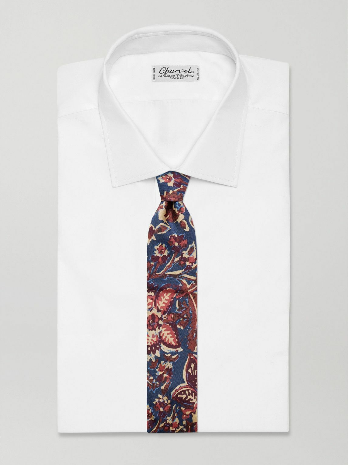 Favourbrook - Charleston 7.5cm Floral-Print Silk Tie
