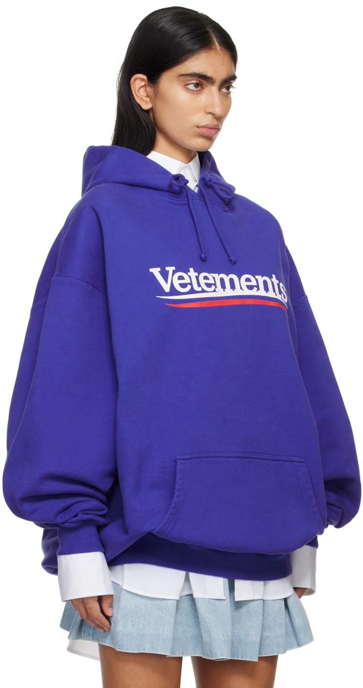 VETEMENTS Blue Campaign Hoodie Vetements