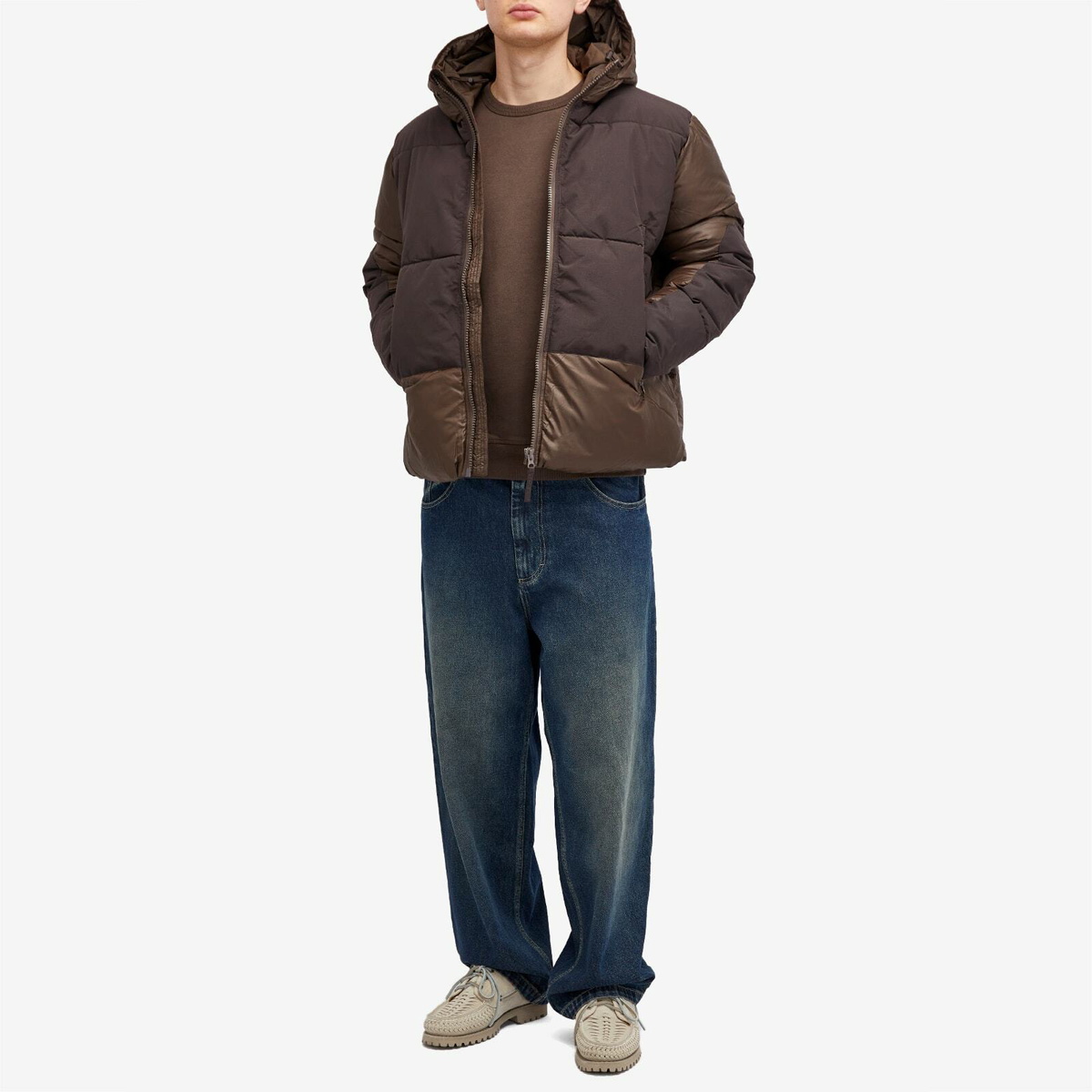 Pop Trading Company Men's Nylon Ripstop Puffer Jacket in