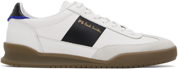 Photo: PS by Paul Smith White & Black Leather Dover Sneakers