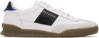 PS by Paul Smith White & Black Leather Dover Sneakers