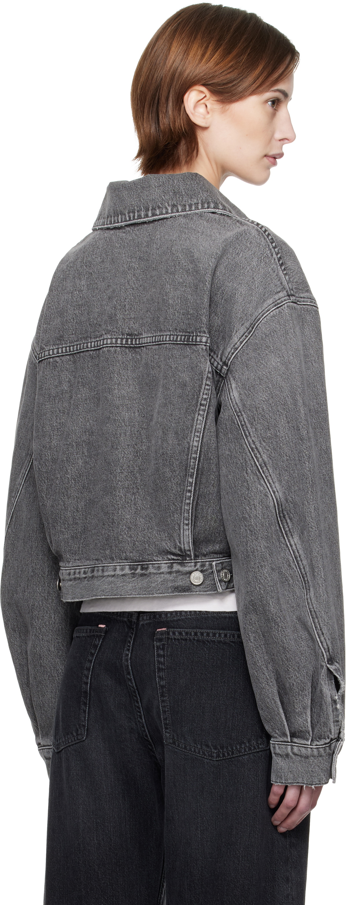 AGOLDE Gray Palmer Denim Jacket