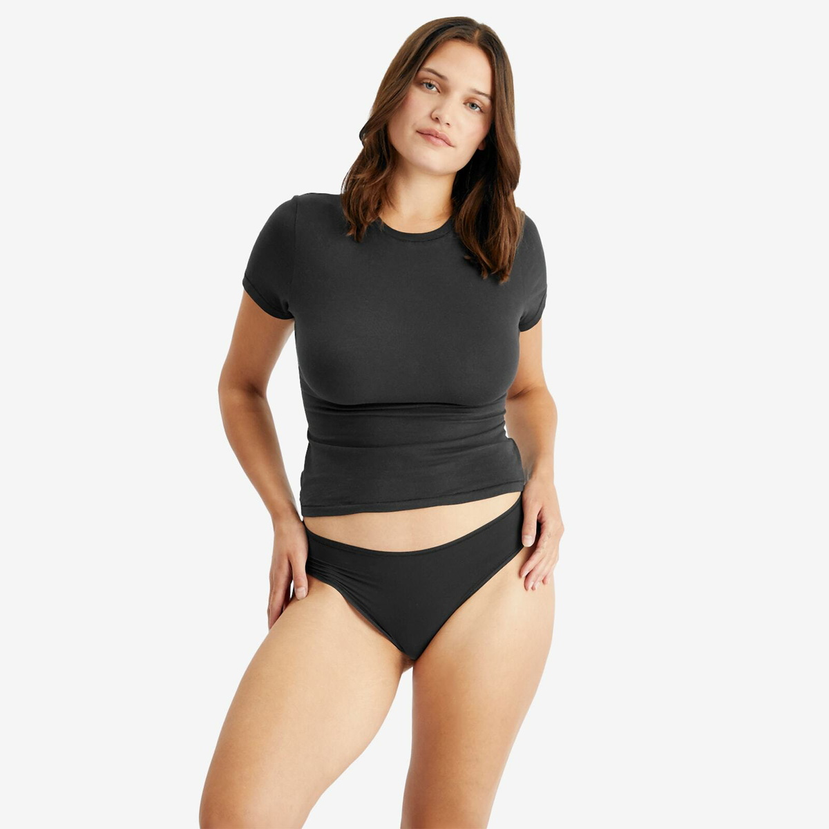 SKIMS Women's Fits Everybody Cheeky Brief in Onyx