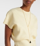 Toteme Onyx gold-plated necklace