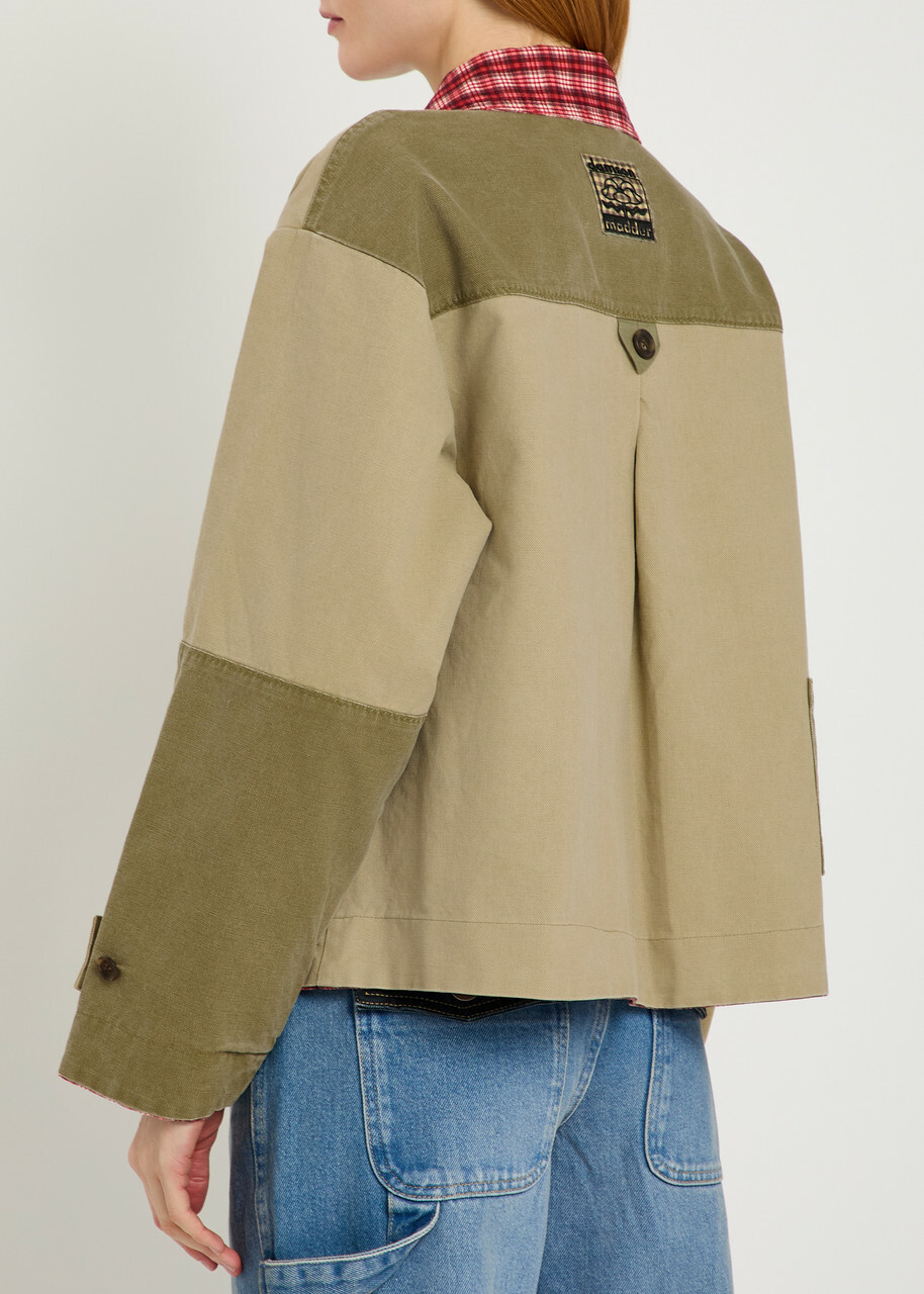 Damson Madder Marcelle Reversible Cotton-twill Barn Jacket Multicoloured