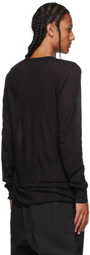 Rick Owens Black Basic Long Sleeve T-Shirt