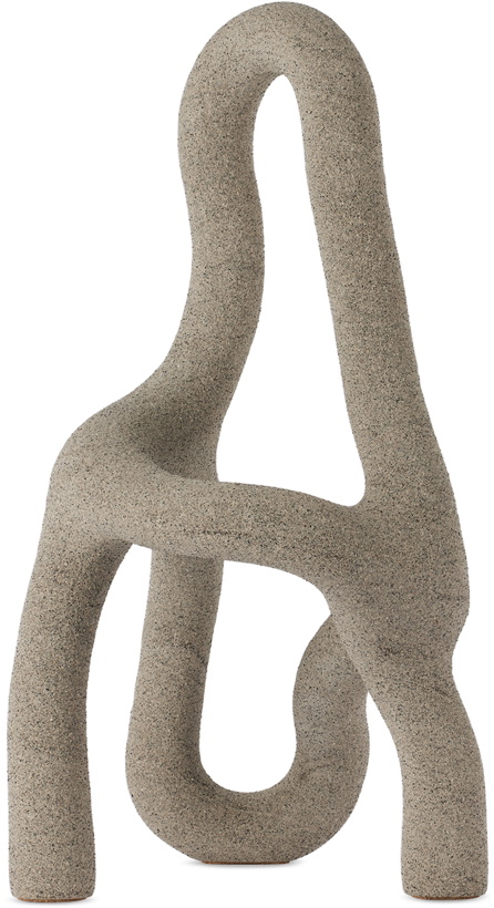 Photo: Hot Wire Extensions SSENSE Exclusive Taupe Faux Species #4 Sculpture