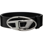 Diesel Black 3.9cm Leather Belt