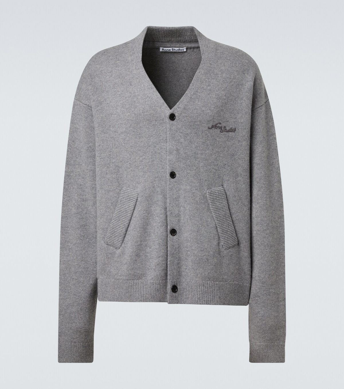 Acne Studios Logo wool and yak cardigan Acne Studios