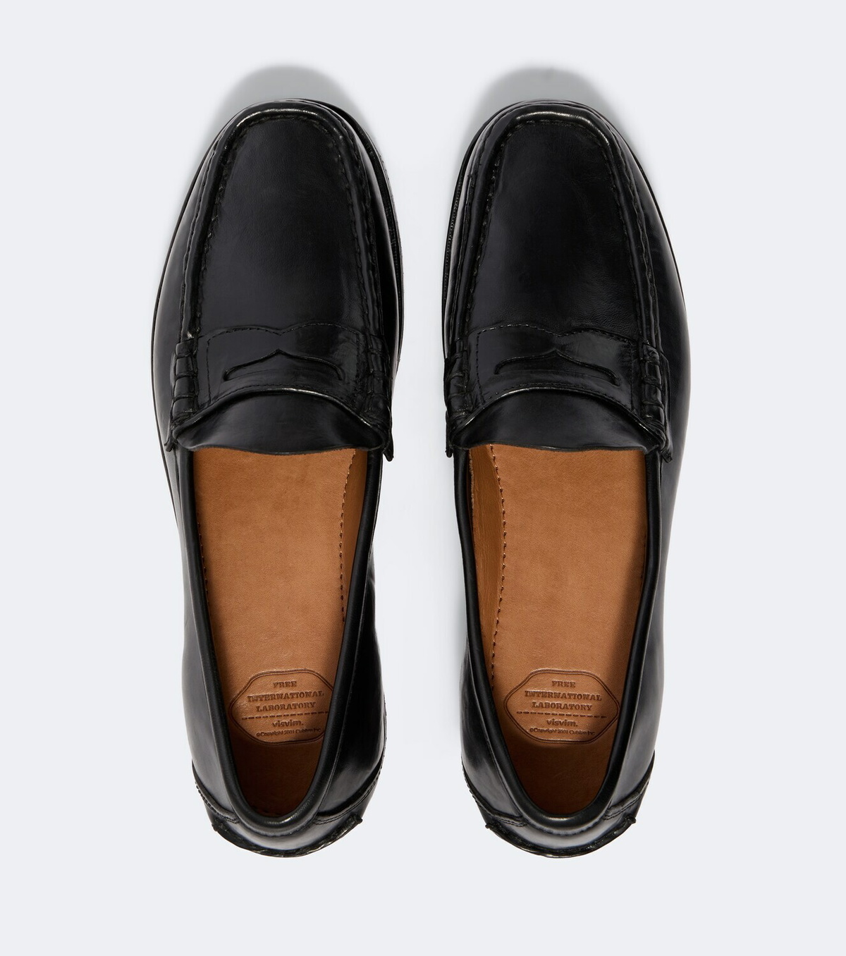 visvim FABRO FOLK ローファー Visvim Fabro-Folk leather penny loafers Visvim