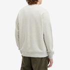 BEAMS Men's Logo Crew Sweatshirt in Oatmeal