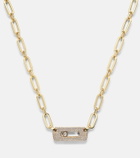 Messika Move Link 18kt gold chain necklace with diamonds