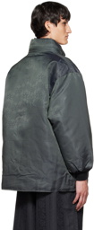 NEEDLES Black Sur Down Jacket