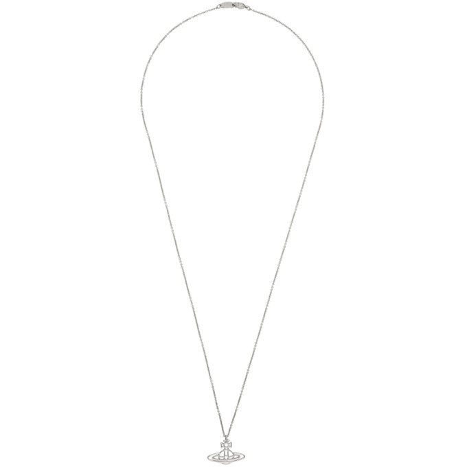 美品✨Vivienne Westwood Thin Lines フラット　オーブ Vivienne Westwood Silver Thin Lines Flat Orb Pendant Vivienne Westwood