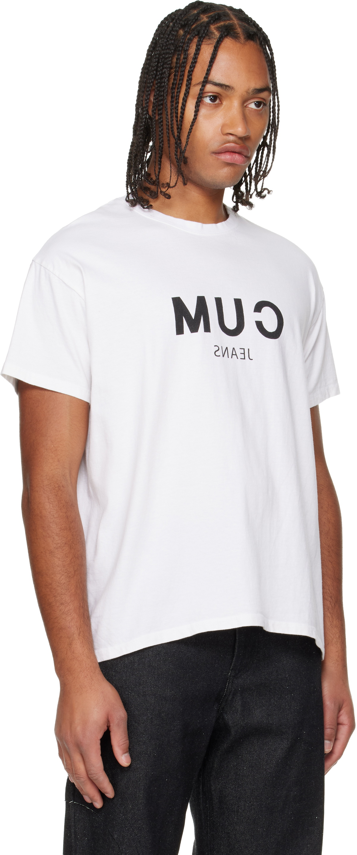 Edward Cuming White 'Cum' T-shirt