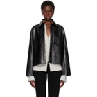 Nour Hammour Black Darcy Leather Jacket