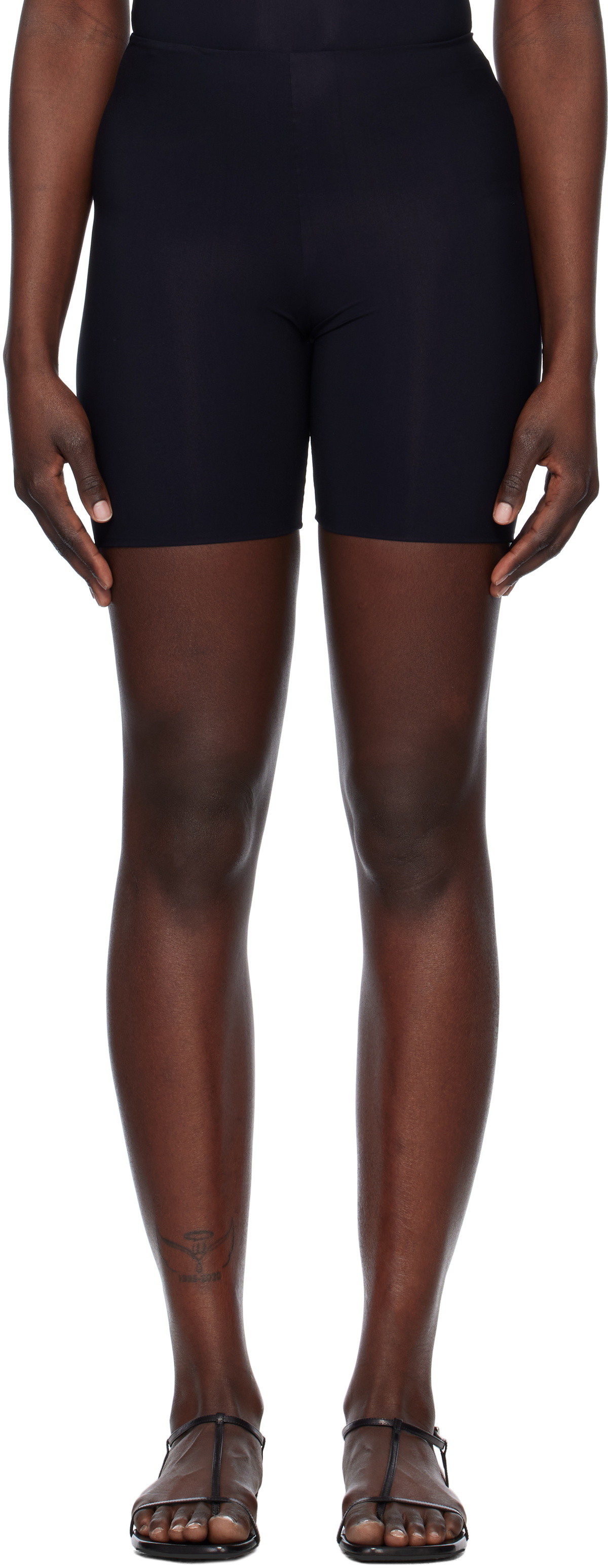 Jil Sander Black Jersey Shorts
