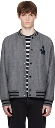 A.P.C. Gray Micka Bomber Jacket