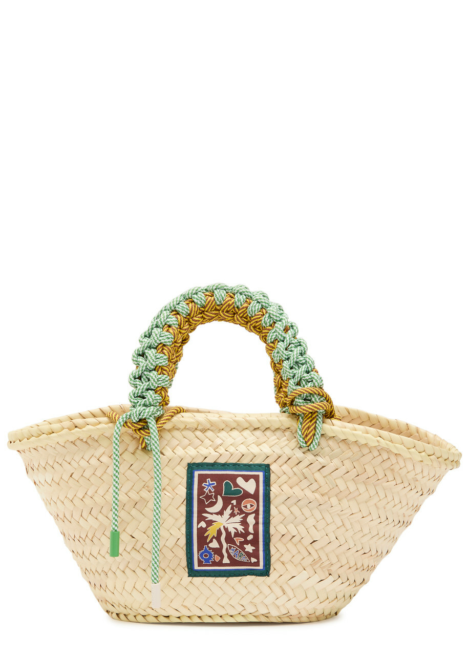 Alemais Macrame Mini Woven Basket bag - Beige - One Size