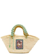 Alemais Macrame Mini Woven Basket bag - Beige - One Size