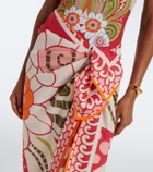 La DoubleJ Printed cotton beach cover-up
