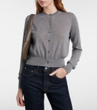 Khaite Tansy cropped wool and cashmere cardigan
