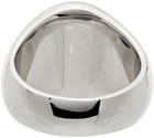 Tom Wood Silver Polished Oval Ring