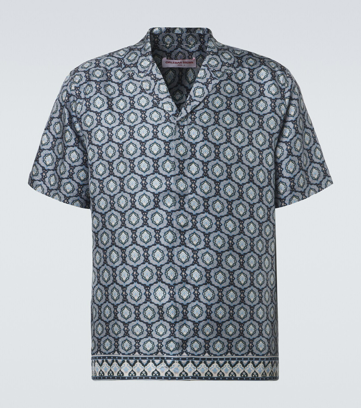 Orlebar Brown Maitan printed silk shirt