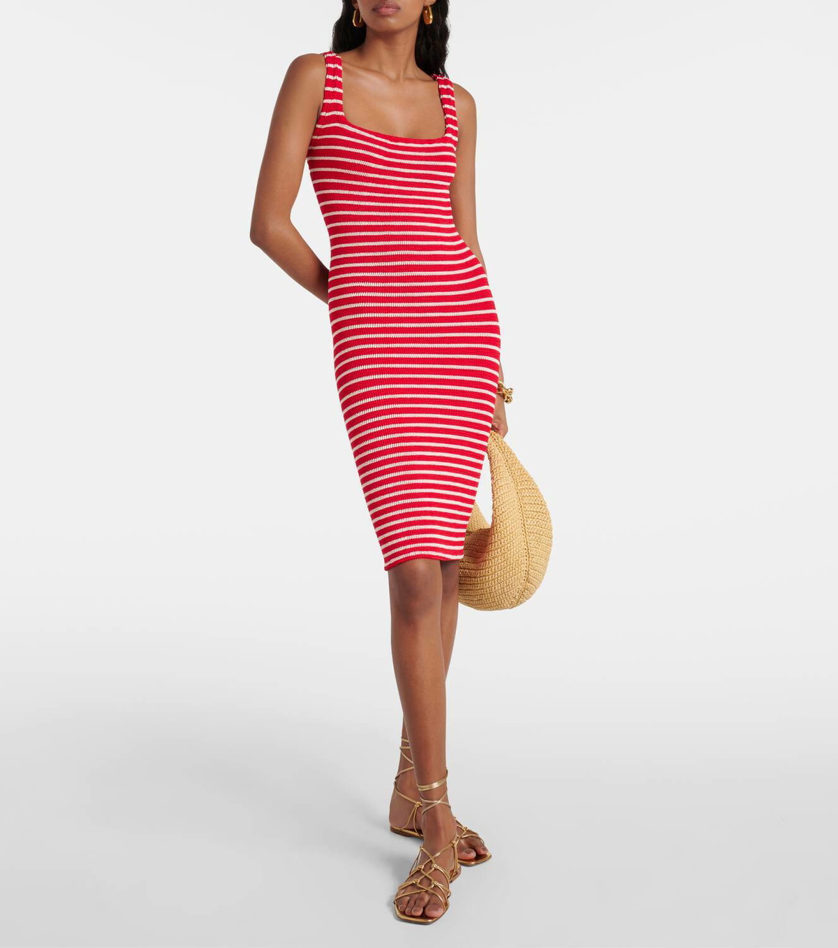 Hunza G Striped minidress