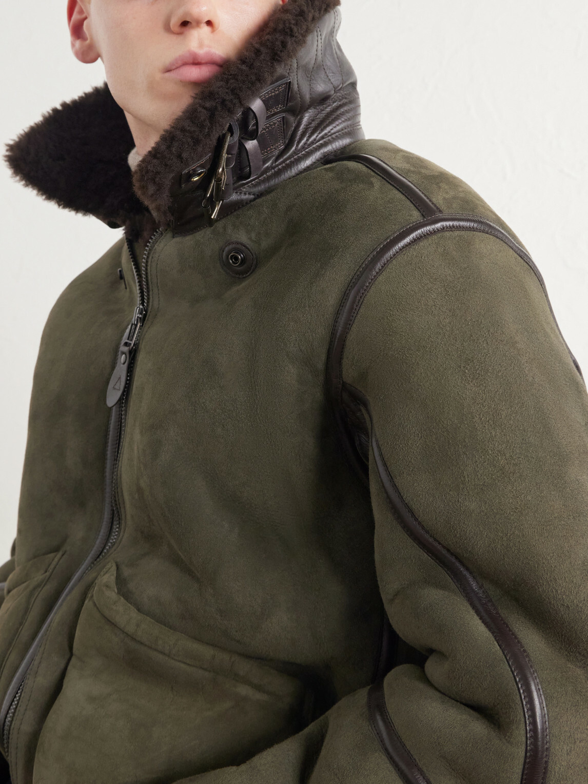 Polo Ralph Lauren - Shearling Flight Jacket - Green