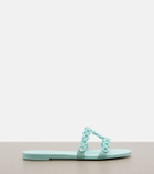 Aquazzura Infinity Chain Jelly slides