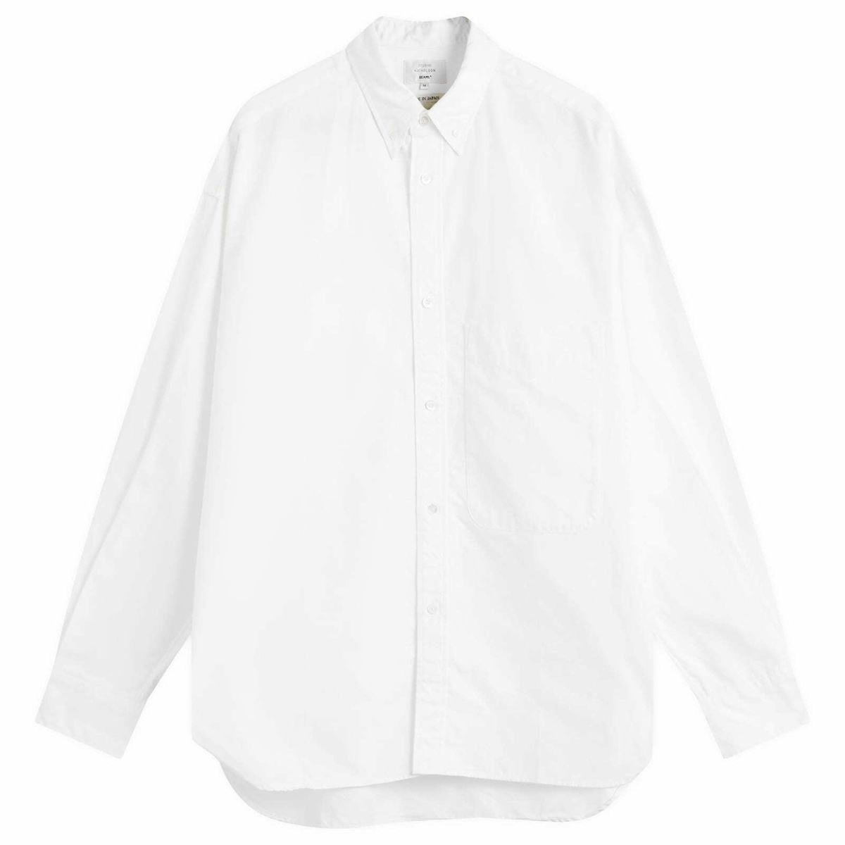 Studio Nicholson Men's x Beams Plus Lisa Oxford Shirt in White