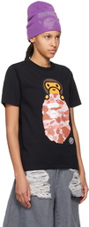 BAPE Black 1st Camo Milo On Ape Head T-Shirt