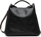 Dries Van Noten Black Leather Sling Bag