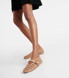 Alaïa Vienne leather ballet flats