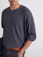 mfpen - Ribbed Bouclé T-Shirt - Gray