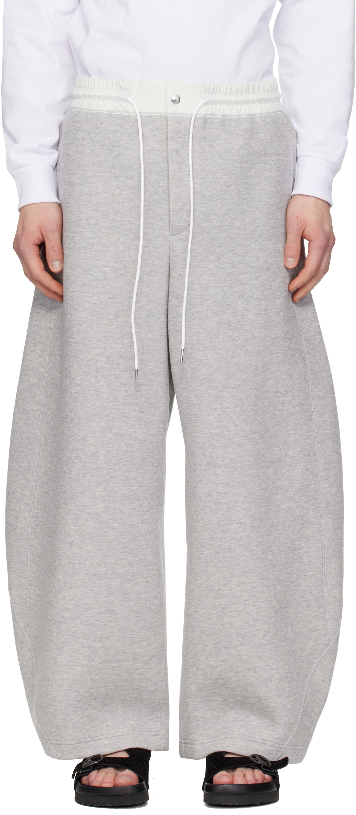 sacai Gray Sponge Sweatpants Sacai
