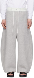 sacai Gray Sponge Sweatpants