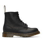 Dr. Martens Black Greasy 1460 Boots