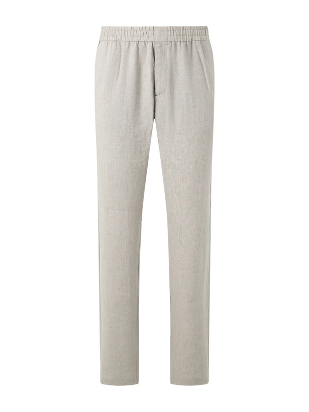 Photo: Sunspel - Slim-Fit Straight-Leg Linen Trousers - Neutrals