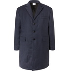 Vetements - Checked Padded Virgin Wool Coat - Blue