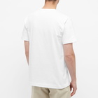 Comme des Garçons Play Men's Gold Heart Logo T-Shirt in White