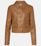 Altuzarra Astley cropped leather jacket