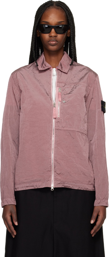 Photo: Stone Island Pink 1200038 Nylon Metal ECONYL Jacket